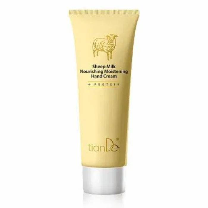 Cremă nutritivă și hidratantă de mâini cu lapte de oaie, 80 ml