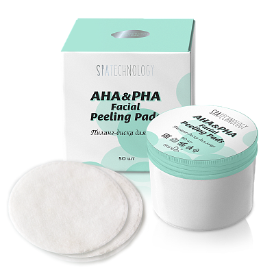 Dischete pentru peeling facial cu acizi AHA & PHA, 50 buc