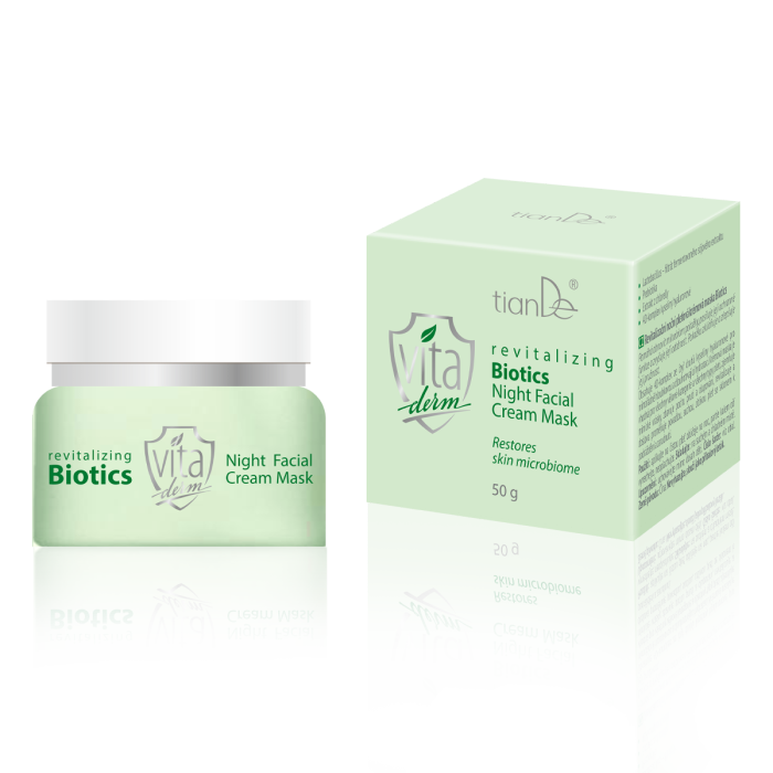 Mască cremă revitalizantă de noapte Biotics, 50 g
