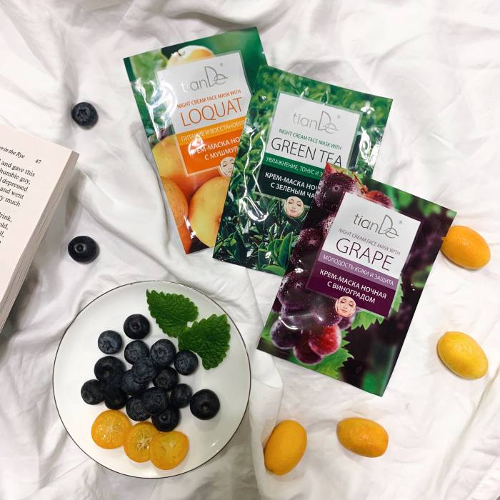 Mască cremă de noapte cu ceai verde, 18 g 