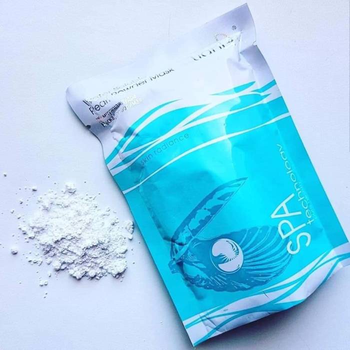 Mască solubilă de față cu Pudră de perlă,  100 g