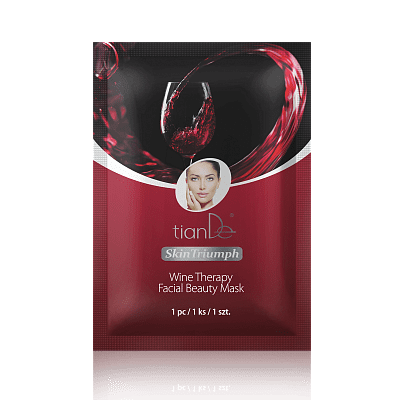 Masca-beauty de față „Terapie cu vin“, 1 buc