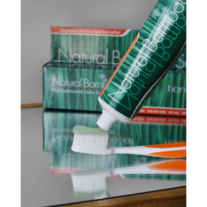 Gel pentru dinți "Sare naturală de bambus", 120 g