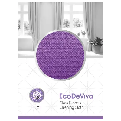 Lavetă extra pentru curățarea sticlei, 1 buc (mov)
