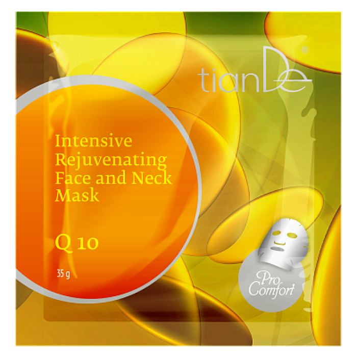 Mască de întinerire pentru față și gât cu Coenzima Q10, 35 g