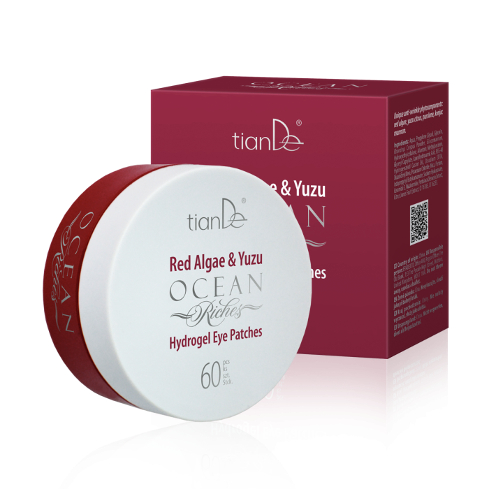 Patch-uri pentru ochi cu hidrogel, Alge roșii & Yuzu, 60 buc