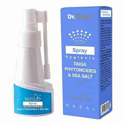 Spray igienic nazal cu fitoncide din Taiga și sare de mare, 35g